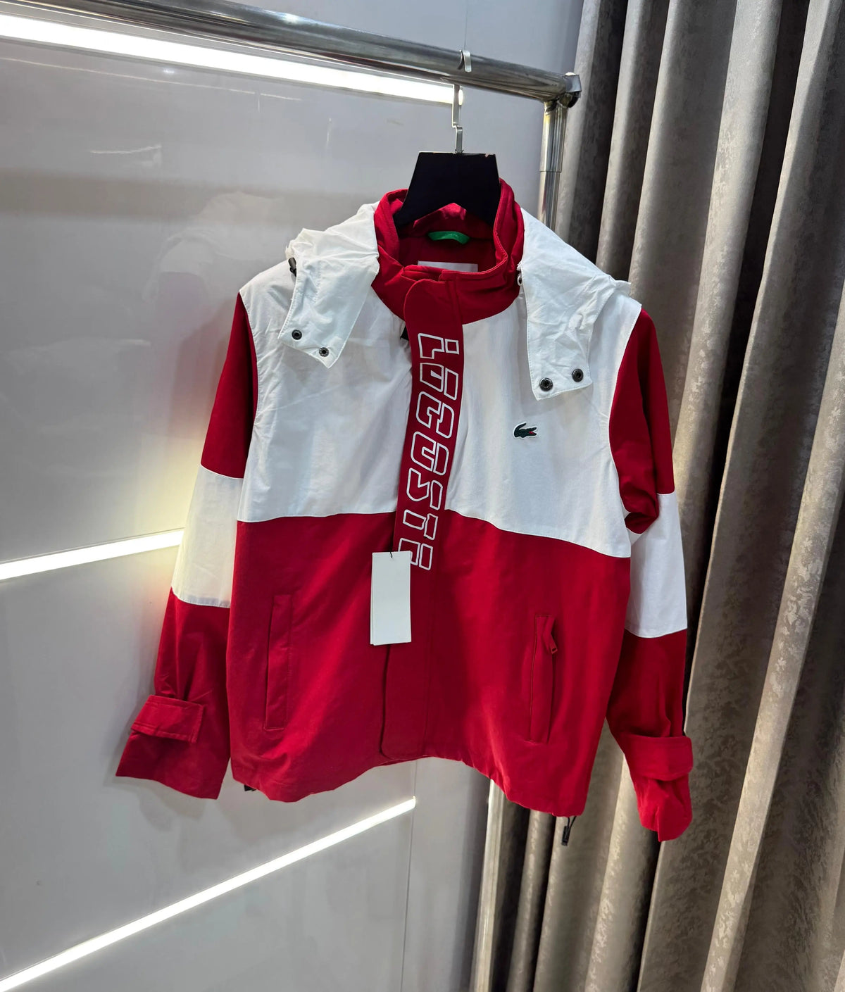 Lacost e White Imported Premium Jacket