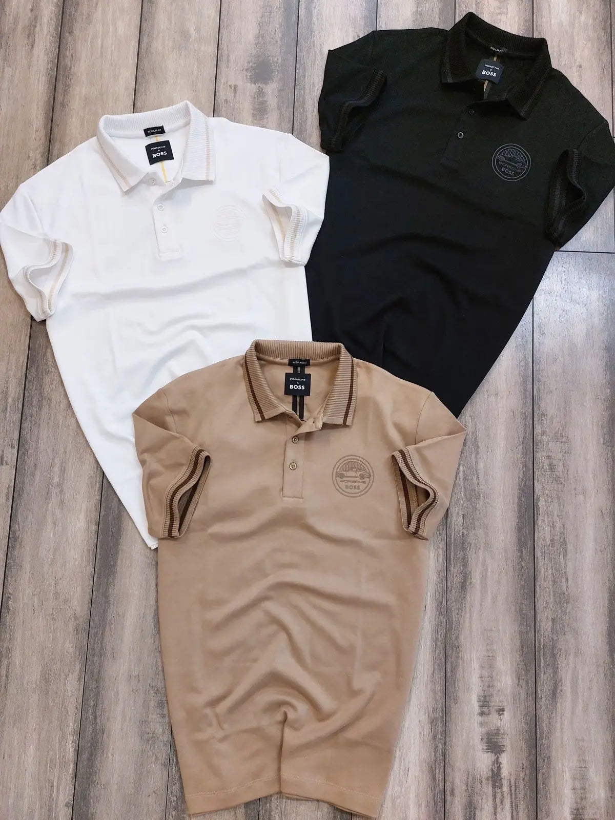 Hugo bos s Brown PoRsch3! edition Premium Polo T-Shirt