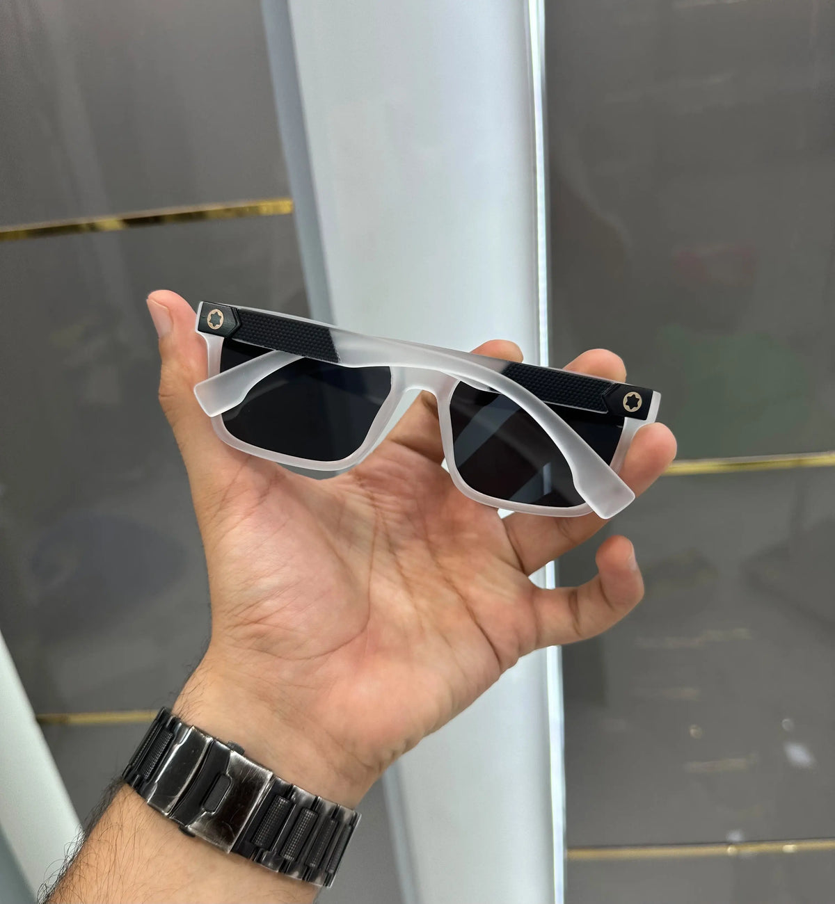 Mont Blanc Ice Black Premium Shades 0339