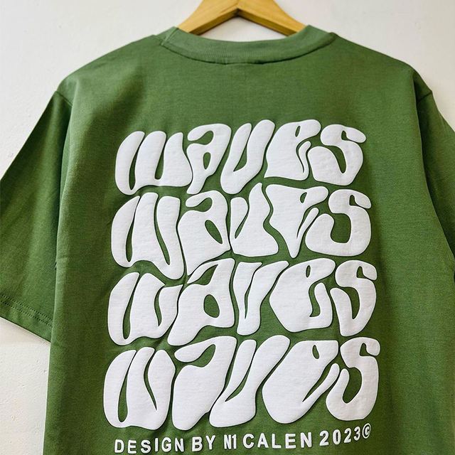 Men’s Olive Green Graphic Oversized T-Shirt