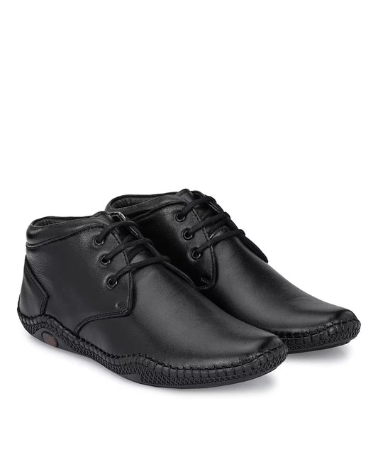 Men’s Black Lace-Up Formal Shoes