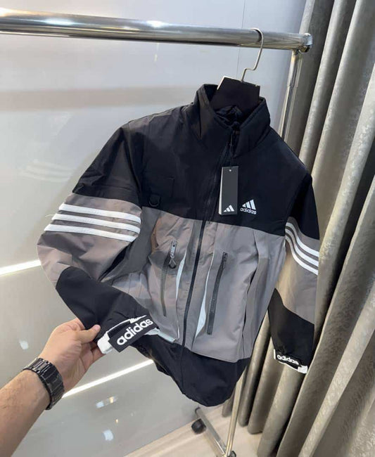 Adida s Black L.GREY Premium Bomber Jacket