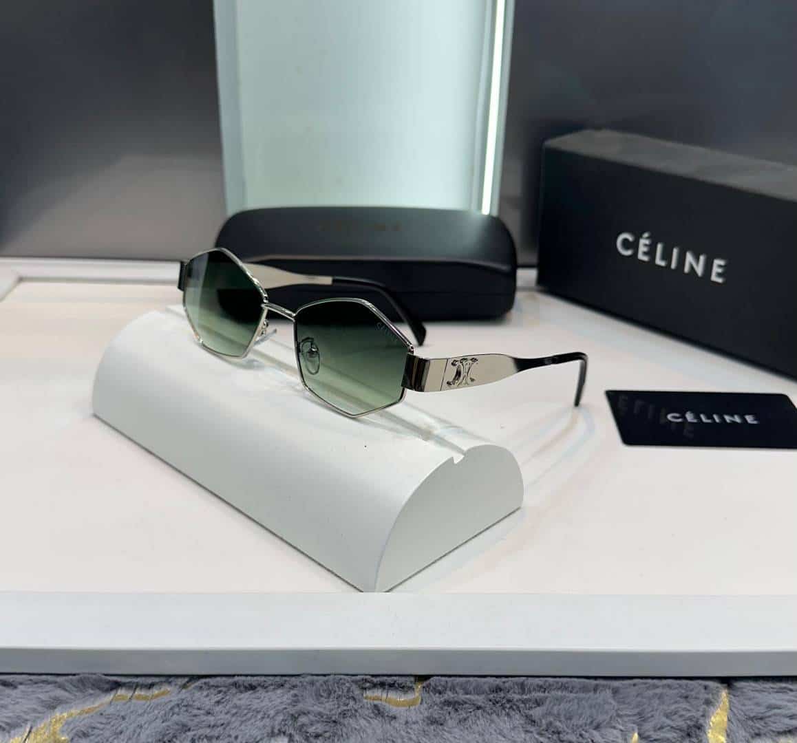Celin e  Silver With Green Designer Premium Shade 598