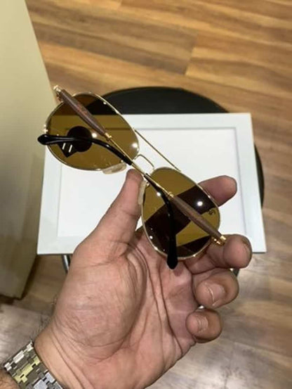 rayban 3517 gold brown