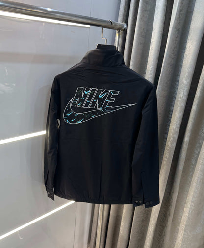 Nik e Black Imported Premium Bomber Jacket