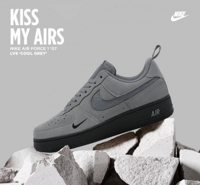 Nike Airforce 1 07 LV8 SE reflective swoosh cool grey