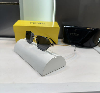 Fend i Gold Black Designer Premium Shades 8864
