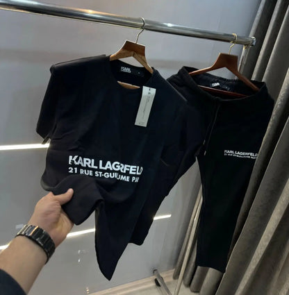 karl lagerfel d  Black Premium Imported Tracksuit