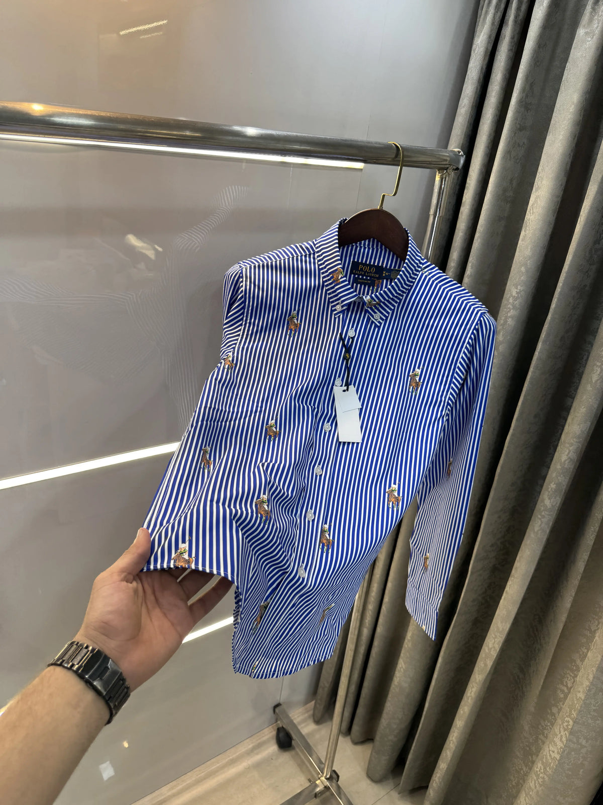 Ralp.h Laure.n Dark Blue Teddy Premium Shirt