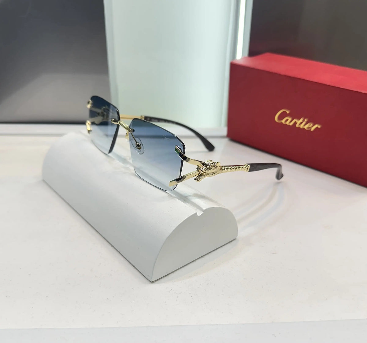 Cartie r Jaguar Gold Blue Premium Shades 003
