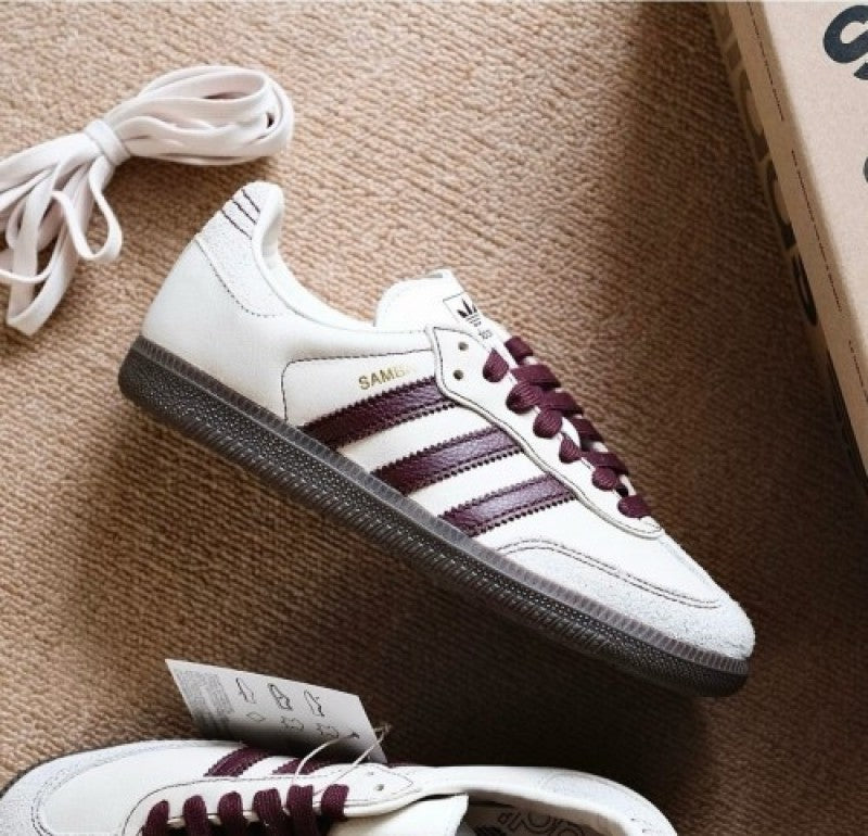 Adidass Samba OG Mens Wonder White Maroon