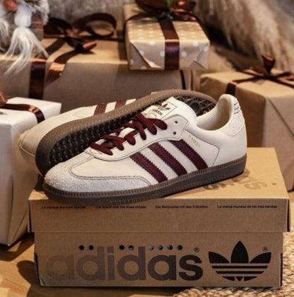 Adidass Samba OG Mens Wonder White Maroon