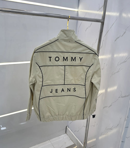 Tomm y Hilfige r Beige Imported Premium WindBreaker Jacket