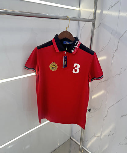 Ralph  Lauren Red Premium Polo T-shirt