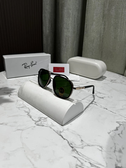 Copy RayBan Gold Green Premium Shades