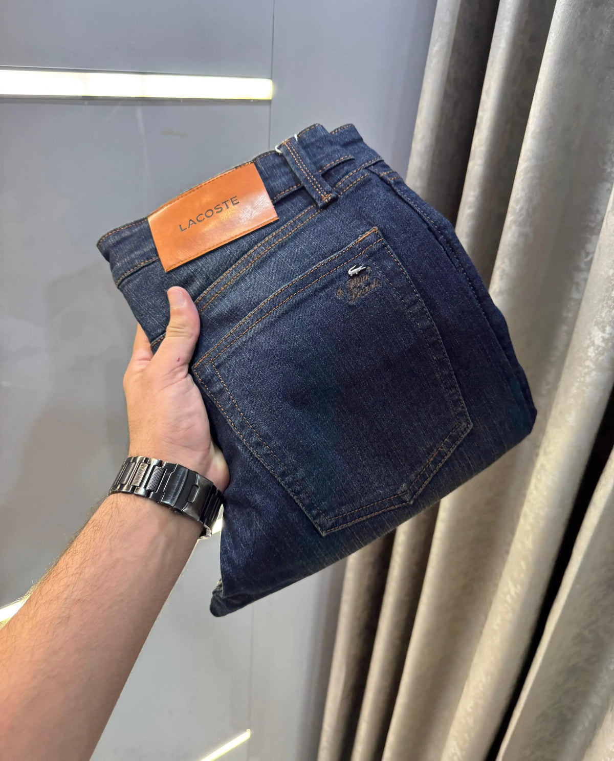 Lacost e Greenish raw Imported Hyperflex.. Denim