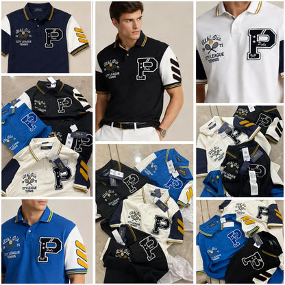 Ralph Laure n Blue Embroidery Logo premium Polo T-shirt