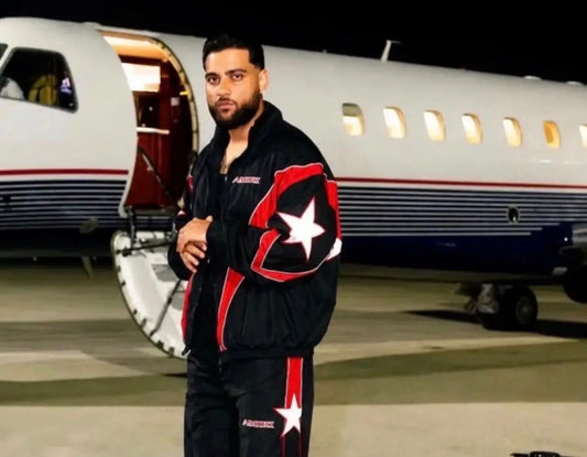 Amir i Red Karan Aujla Imported Bomber Jacket