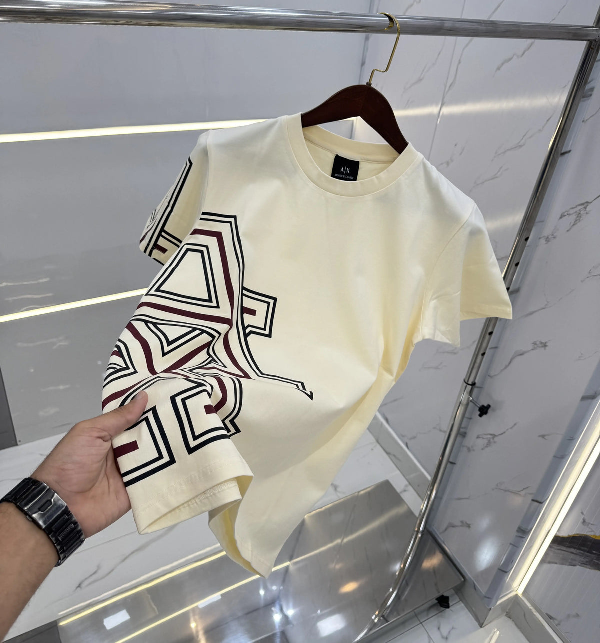 Arman i Exchange Cream Logo Work Premium T-Shirt