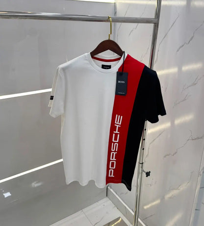 Hugo  Bos s X Porsche White Logo Work Premium Polo T-shirt