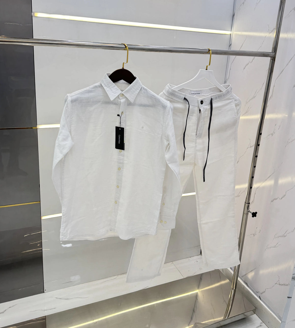 Calvin Klei n White Logo Work Premium Tracksuit