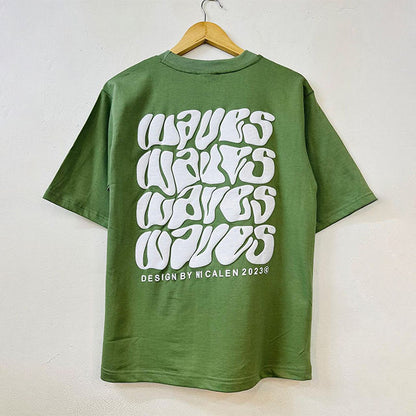 Men’s Olive Green Graphic Oversized T-Shirt