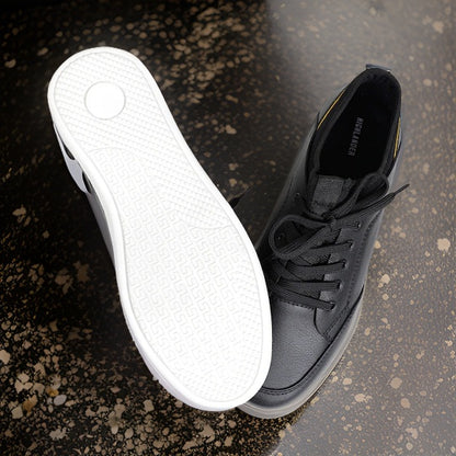 Men’s Black Sneakers with White Sole