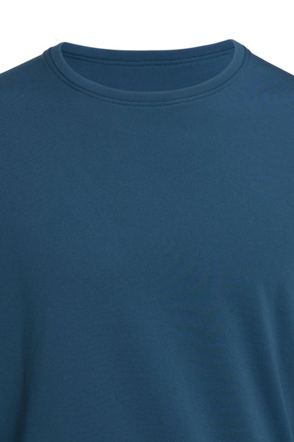 Men’s Teal Blue Crew-Neck Sweatshirt